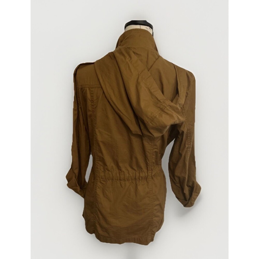 Maurices Utility Jacket Women's Medium Brown Military Anorak Roll Tab Sleeve NWT - Picture 6 of 11